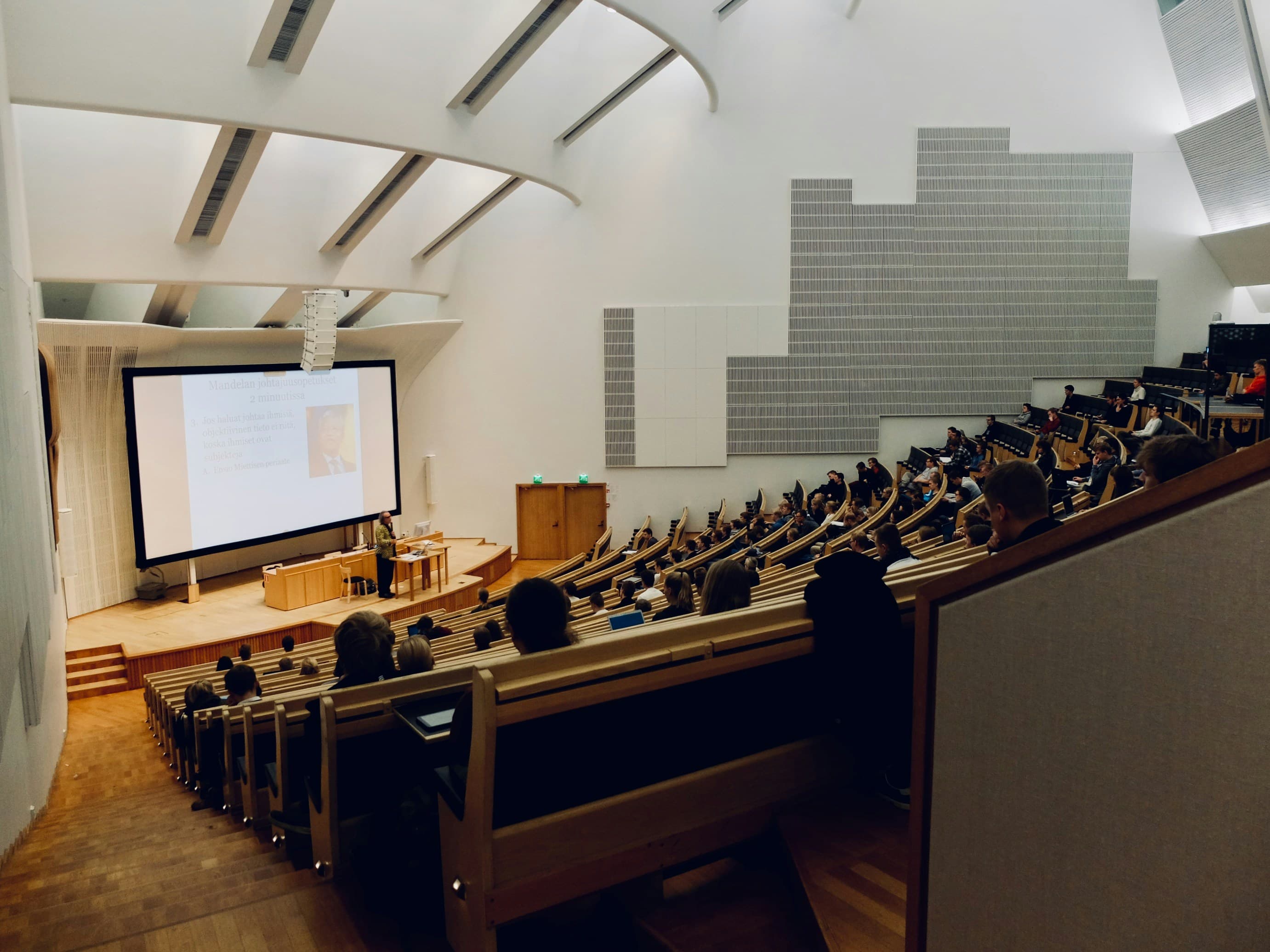 Students in a lecture hall
